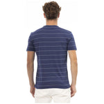 Baldinini Trend Blue Cotton Men T-Shirt BA-23708-L