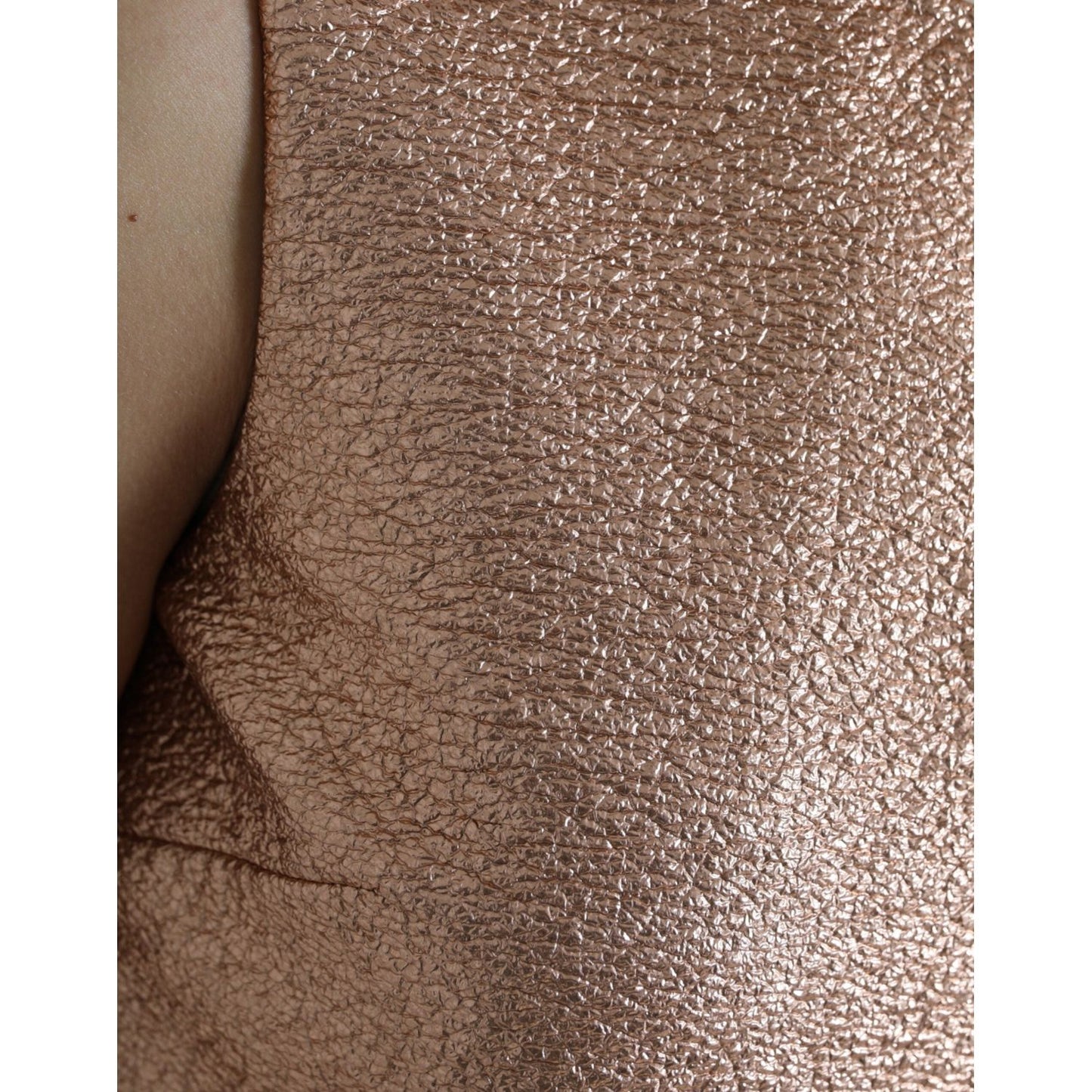 Dolce & Gabbana Pink Jacquard Sleeveless Shift Mini Dress