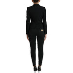 Dolce & Gabbana Black Wool Single Breasted Blazer Coat Jacket JKT3744-40