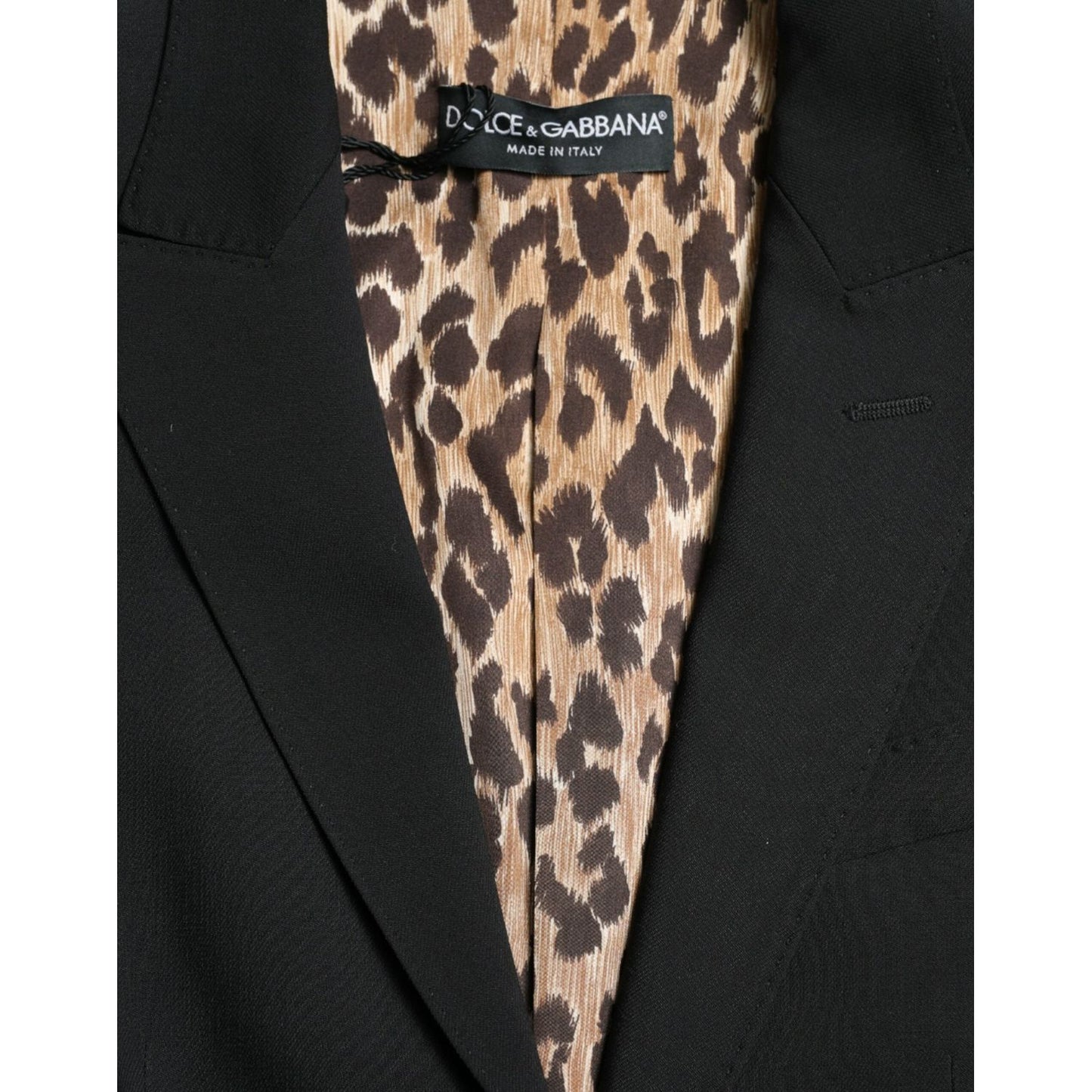 Dolce & Gabbana Black Wool Single Breasted Blazer Coat Jacket JKT3744-40