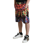 Dolce & Gabbana Multicolor Luminarie Print Men Bermuda Shorts PAN74870-46