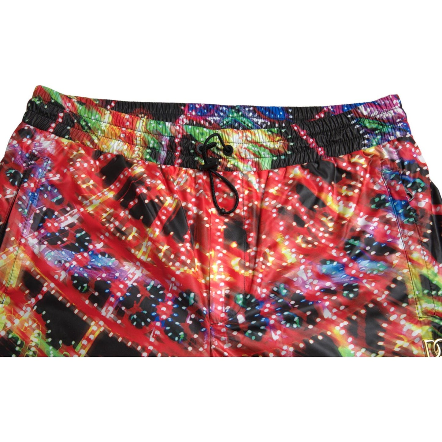 Dolce & Gabbana Multicolor Luminarie Print Men Bermuda Shorts PAN74870-46
