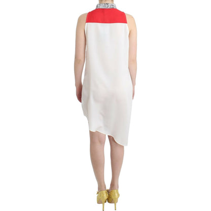 Costume National White shirt assymetric hem dress
