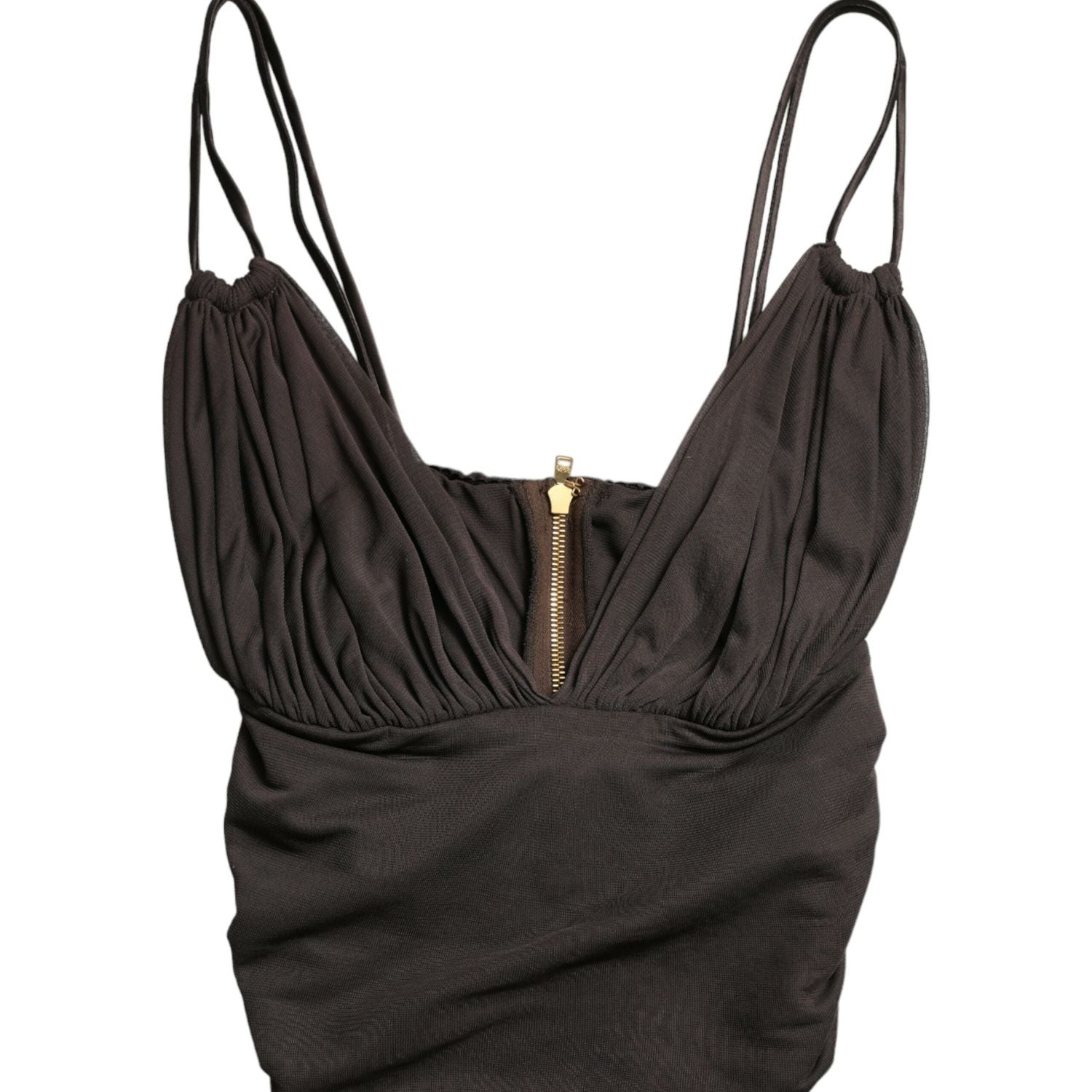 优雅无袖短款背心