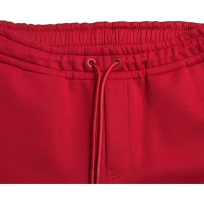 Dolce & Gabbana Red Cotton Blend Skinny Jogger Pants