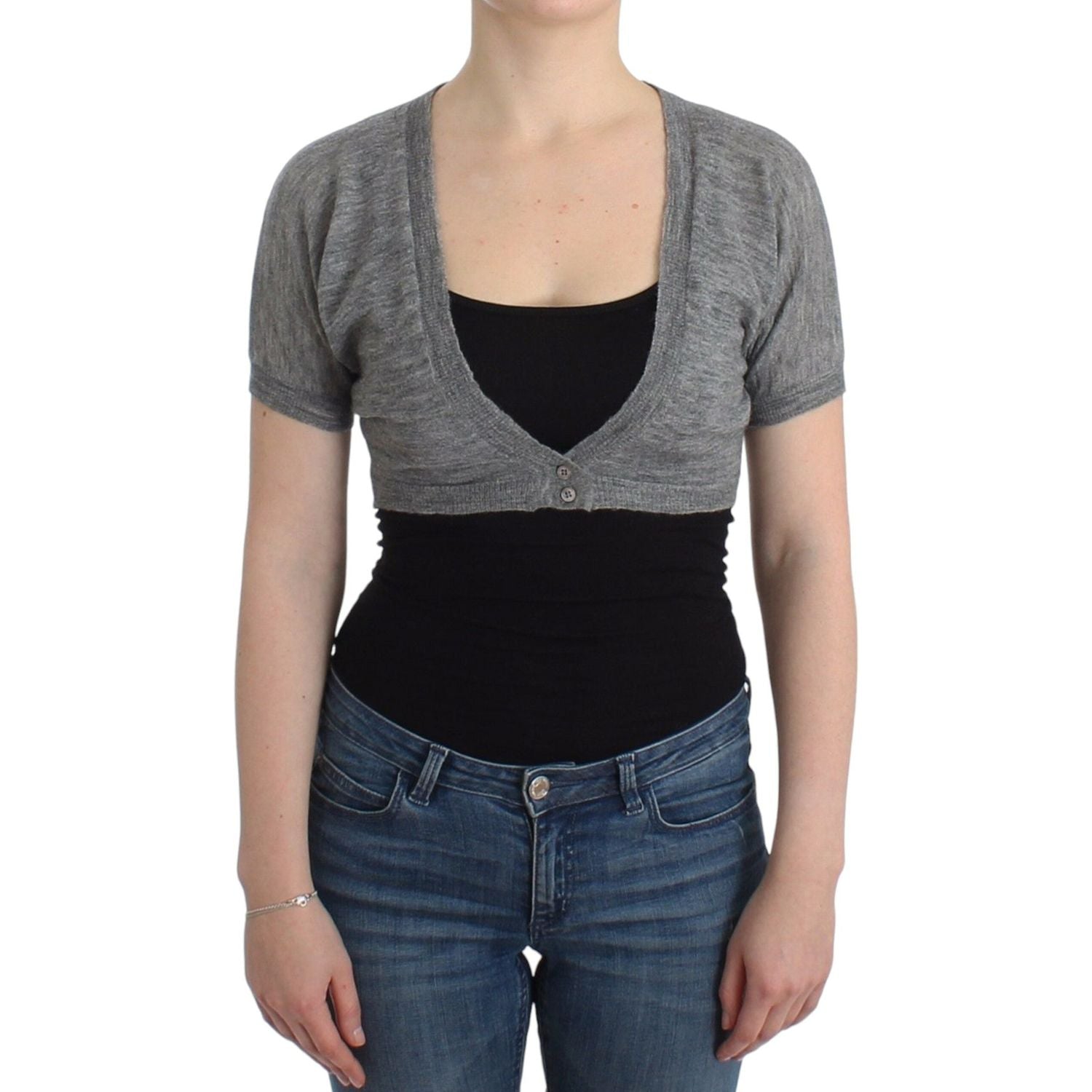 إيرمانو شيرفينو بوليرو من مزيج صوف الألبكة الأنيق