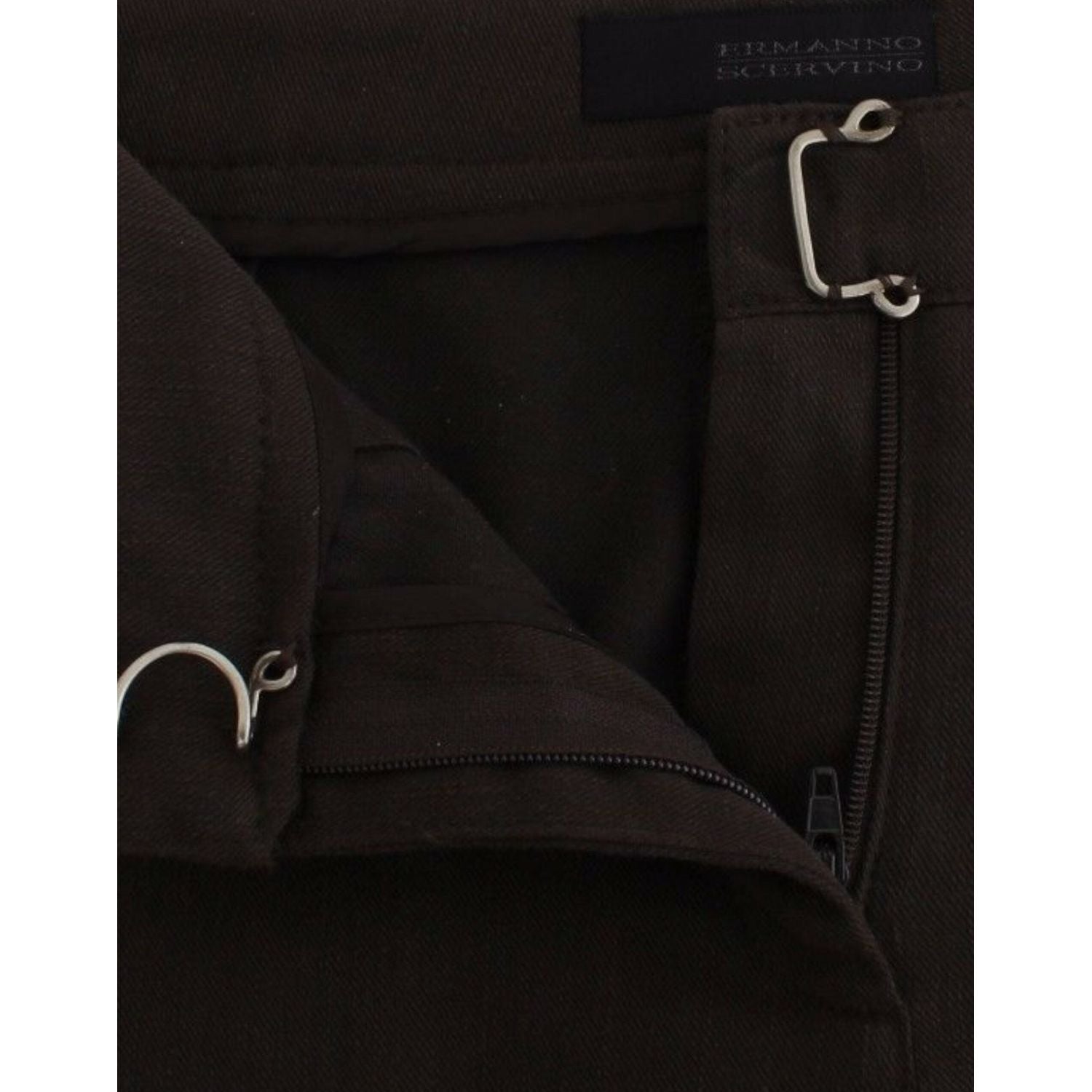 بنطلون رسمي من القطن البني من Ermanno Scervino