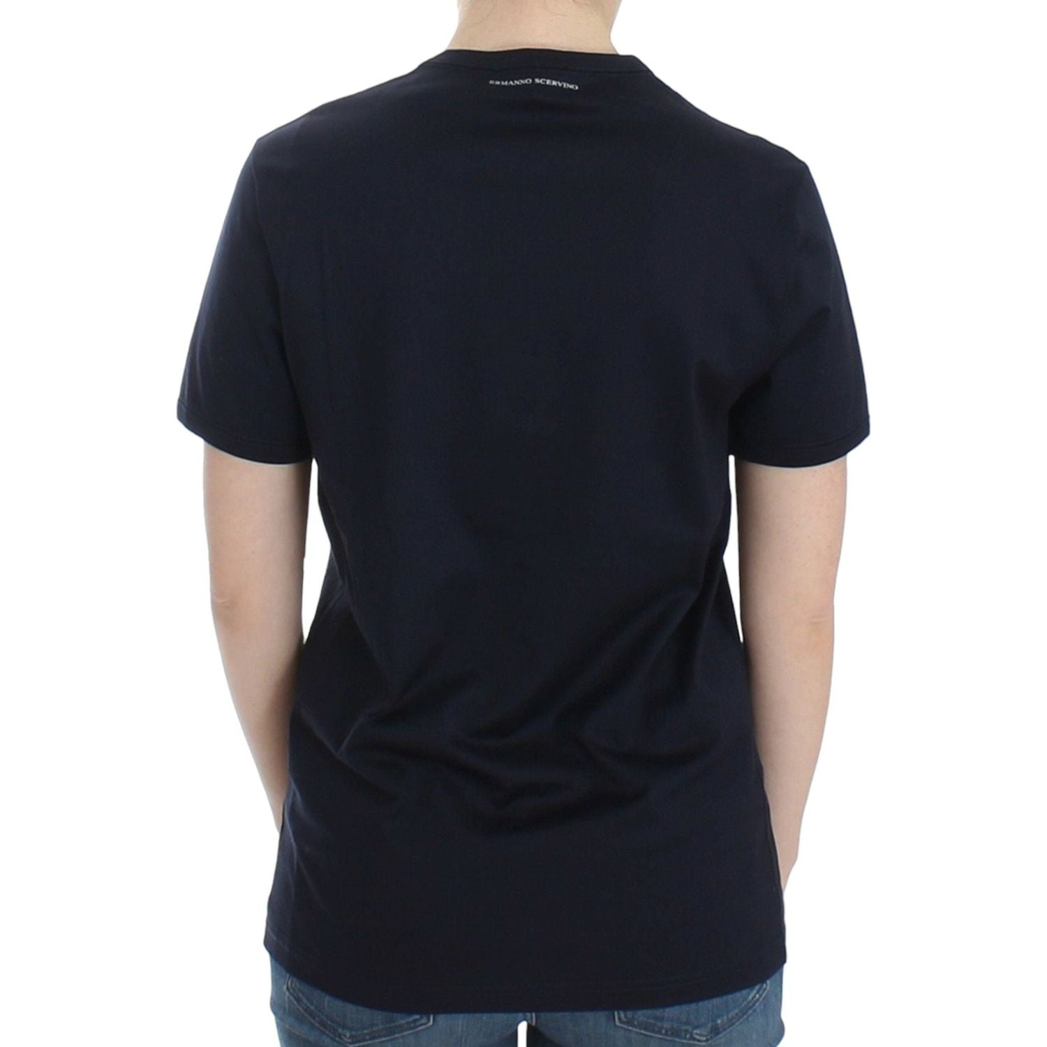 سترة أنيقة من القطن باللون الأزرق من إيرمانو شيرفينو