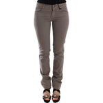 Ermanno Scervino Chic Taupe Skinny Jeans for Elevated Style Ermanno Scervino Dim Gray