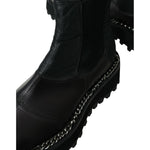 Dolce & Gabbana Black Leather Slip On Stretch Chelsea Boots Shoes MV5530-39