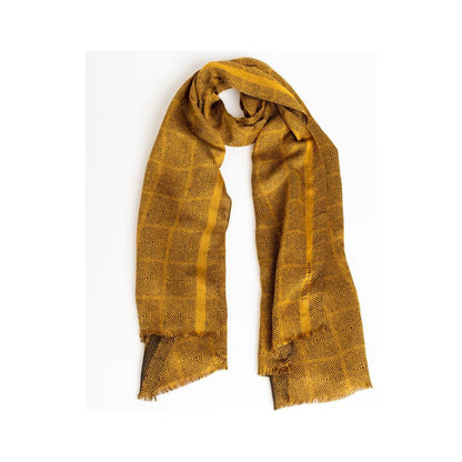 Trussardi Yellow Viscose Men Scarf