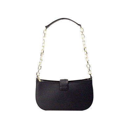 Michael Kors Carmen Small Black Haircalf Pouchette Shoulder Crossbody Bag