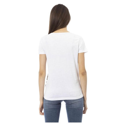 Trussardi Action White Cotton Women T-Shirt