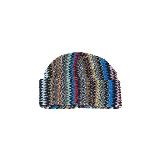 Missoni Multicolor Wool Women Hat Missoni Dark Slate Gray