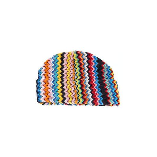 Missoni Multicolor Wool Women Hat Missoni Dark Slate Gray