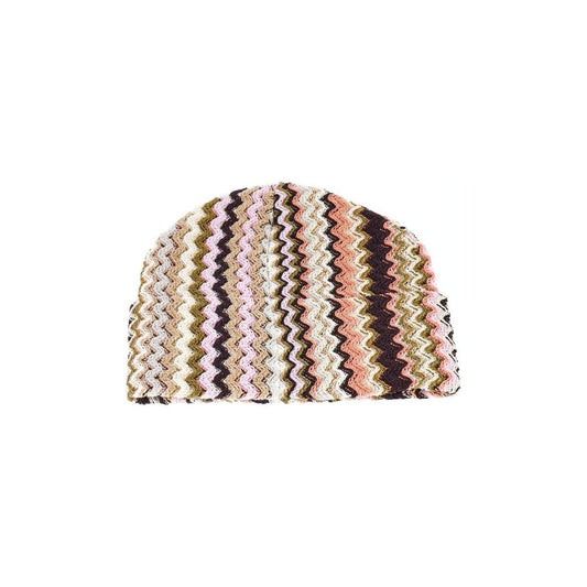 Missoni Multicolor Wool Women Hat Missoni Light Gray