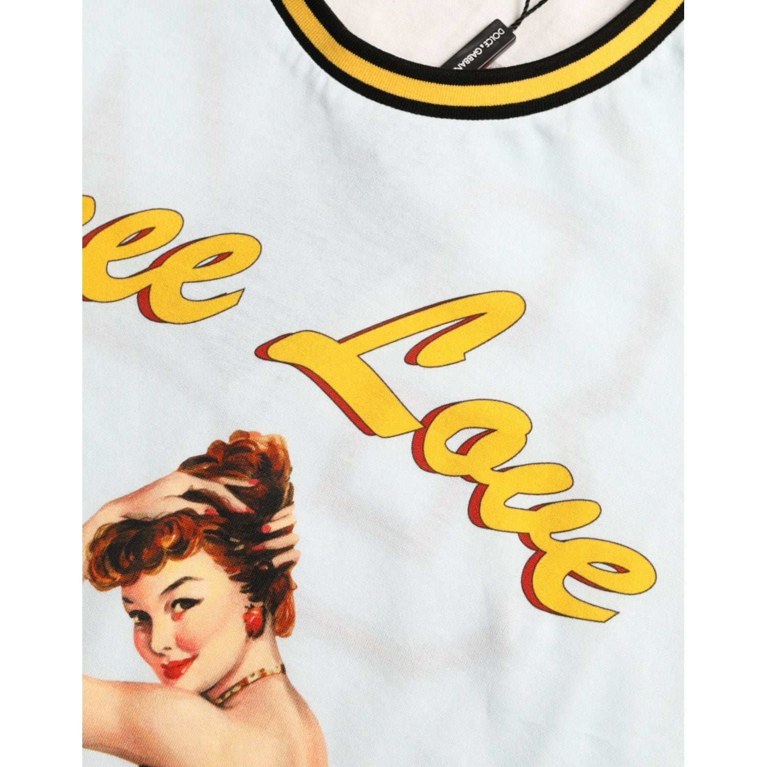 优雅浅蓝色棉质 T 恤