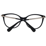 Max Mara Black Women Glasses Frame, full-rim butterfly style with plastic material, shown with black frames and demo lenses.