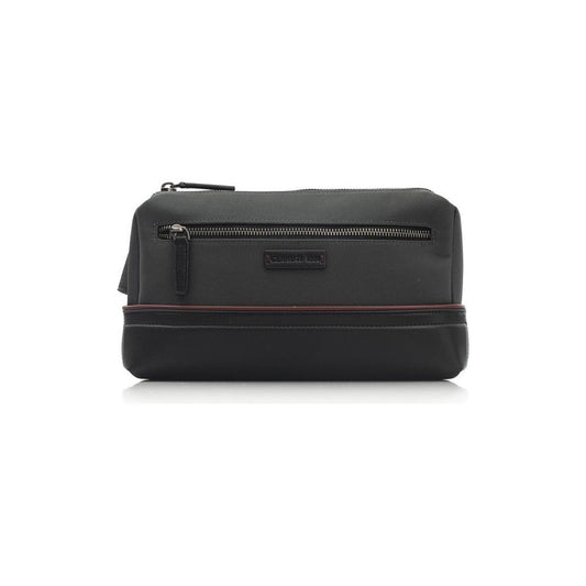 Cerruti 1881 Gray Nylon Men Clutch Cerruti 1881 Dark Slate Gray