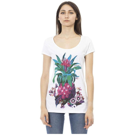 Just Cavalli White Cotton Women T-Shirt JU-24217-S