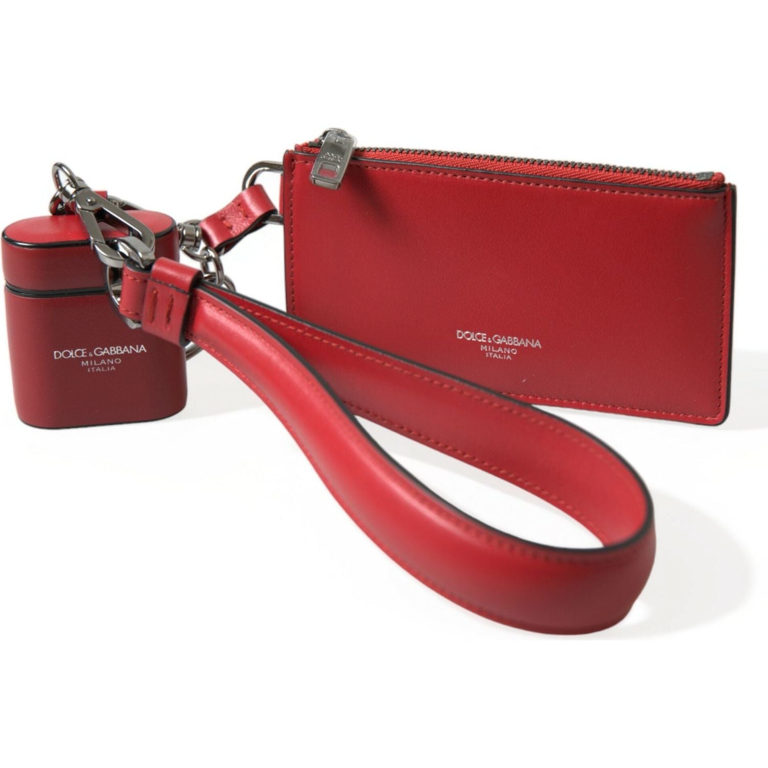 优雅红色皮革 Airpods 保护套