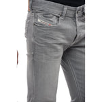 Diesel Gray Cotton Jeans & Pant Diesel Dim Gray