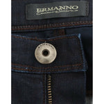 Ermanno Scervino Blue Slim Jeans Denim Pants Skinny Leg Stretch SIG12471-1
