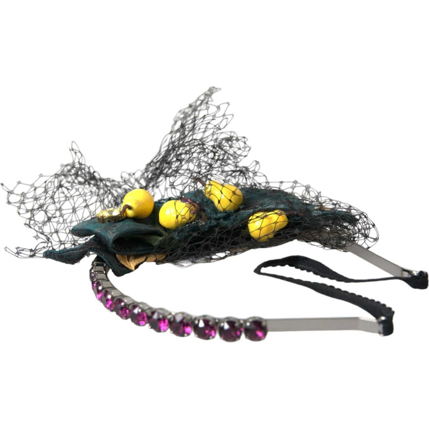 黑柠檬西西里紫水晶网状头带王冠