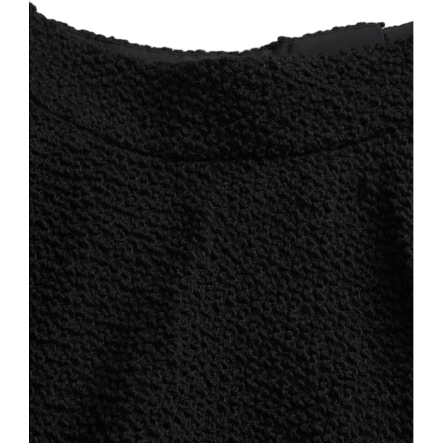 黑色高腰 A 字膝长裙