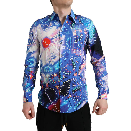 Dolce & Gabbana Multicolor Luminarie Slim MARTINI Shirt TSH84702-40