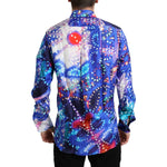 Dolce & Gabbana Purple Luminarie Silk Slim MARTINI Shirt TSH84704-41
