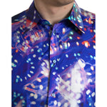 Dolce & Gabbana Purple Luminarie Silk Slim MARTINI Shirt TSH84704-41
