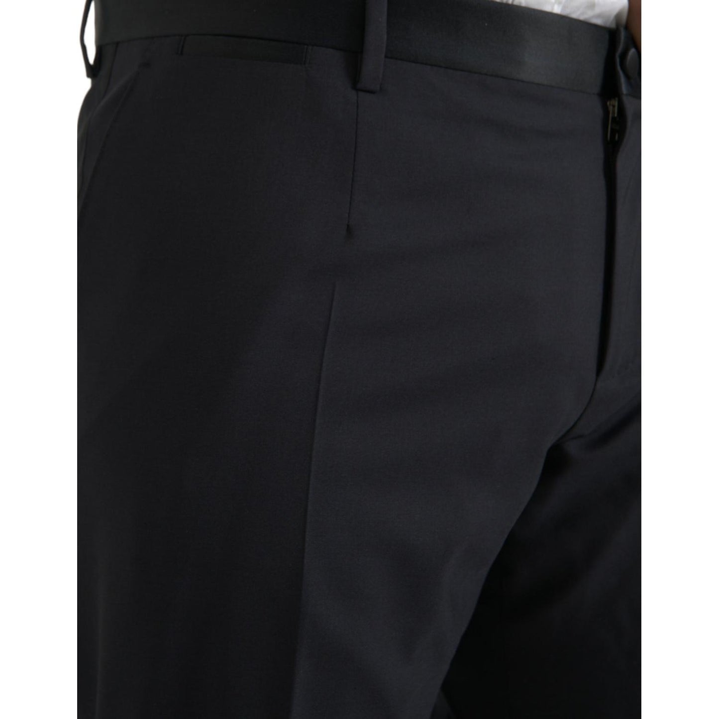 Dolce & Gabbana Blue Wool Men Skinny Dress Pants PAN75319-58