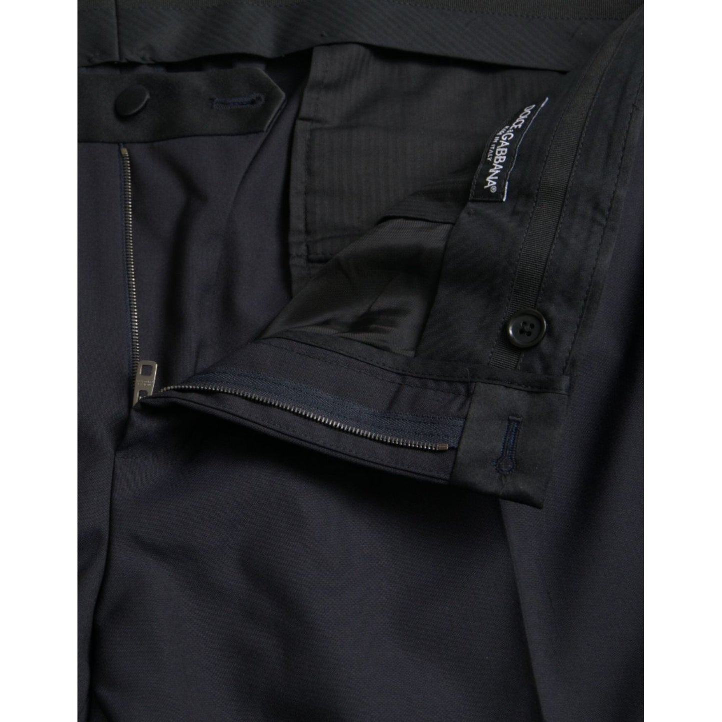 Dolce & Gabbana Blue Wool Men Skinny Dress Pants PAN75319-58