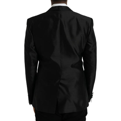 Dolce & Gabbana Black MARTINI Single Breasted Coat Blazer