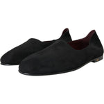 Dolce & Gabbana Black Suede Loafers Formal Dress Slip On Shoes MV5689-41.5