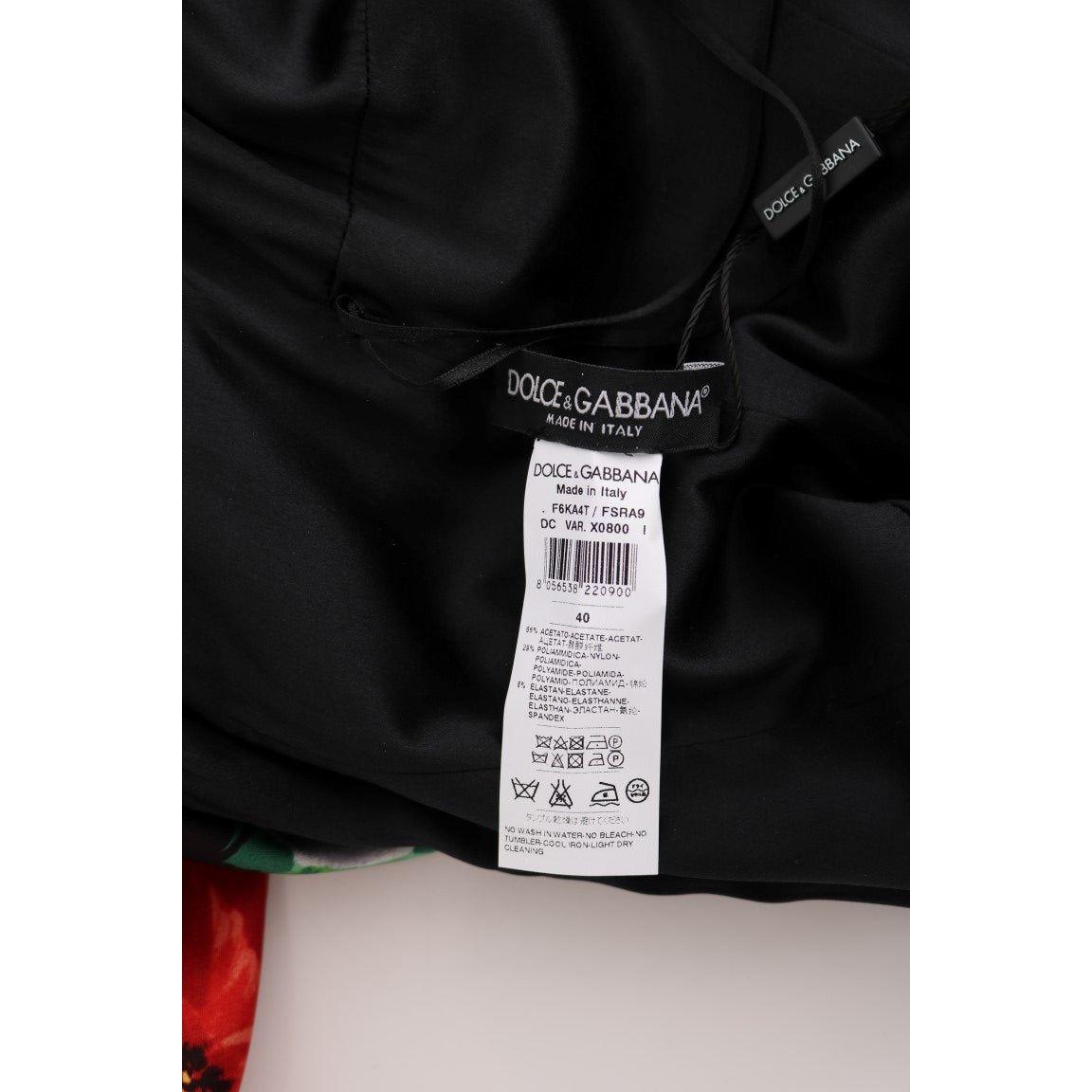 优雅花朵紧身礼服