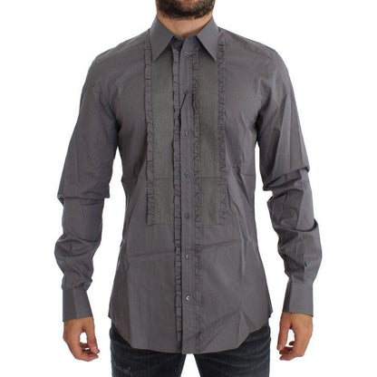 Dolce & Gabbana Purple Torero GOLD Slim Fit Dress Shirt