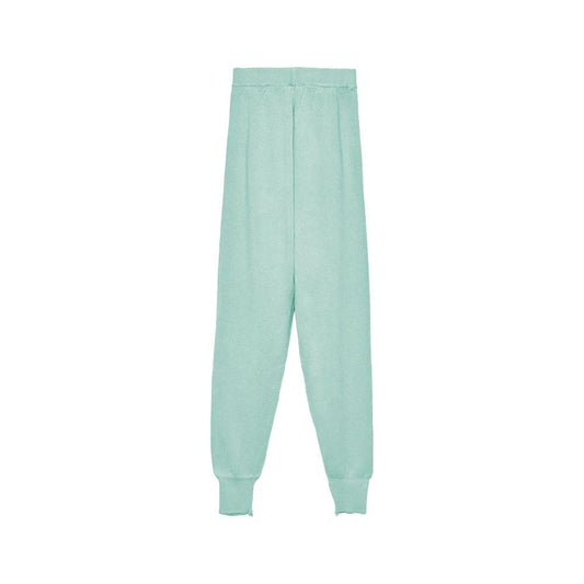 Hinnominate Green Wool Blend Women Pants