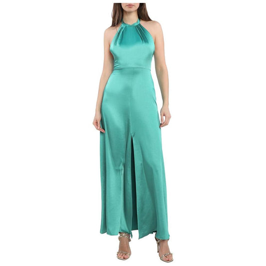 PINKO Green Polyester Dress PINKO Cadet Blue
