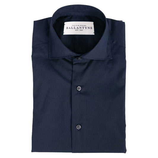 Ballantyne Blue Cotton Men's Shirt Ballantyne Dark Slate Gray