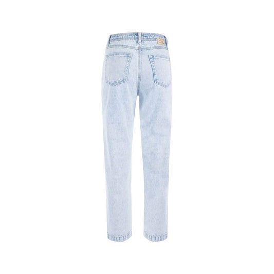 Yes Zee Light Blue Cotton Women Jeans Yes Zee Light Gray