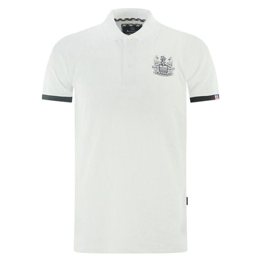 Aquascutum Elegant Cotton Polo with Signature Details Aquascutum Lavender