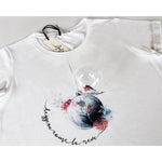 A.Tratti Chic White Stretch Viscose Tee AT-11746-S