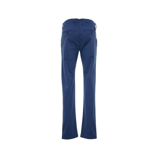 Jacob Cohen Elegant Slim Fit Chino Trousers in Blue JA-11616-W33