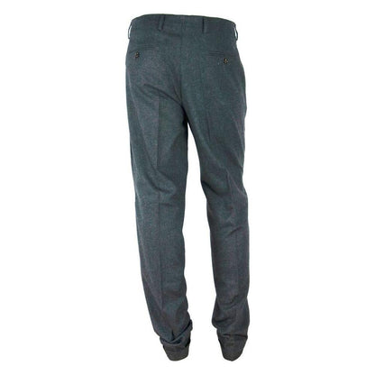 Made in Italy Gray Cotton Men Pant