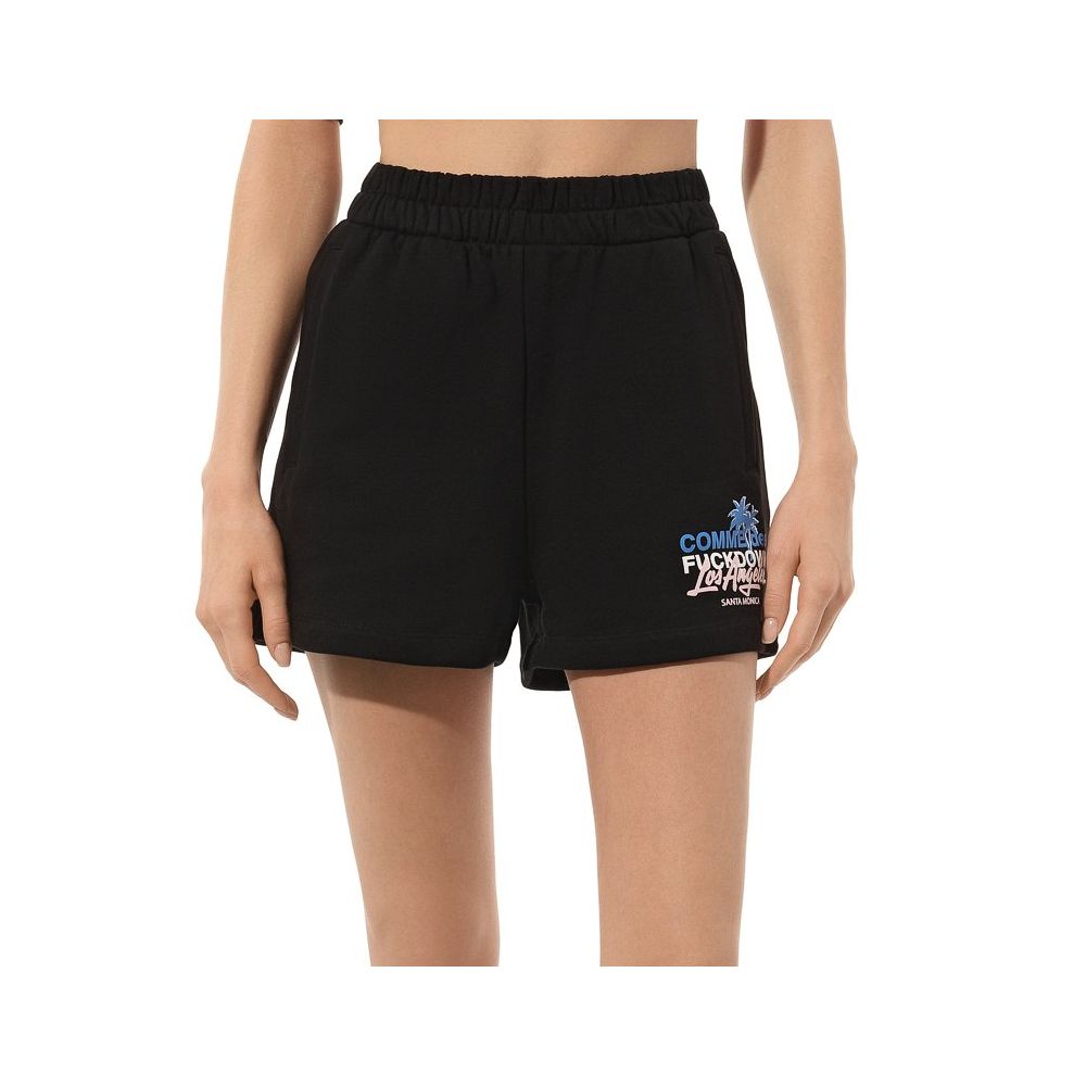Comme Des Fuckdown Black Cotton Short
