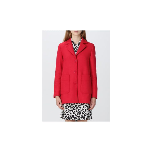 Love Moschino Red Wool Women's Coat