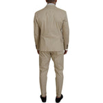 Dsquared² Beige Cotton Single Breasted 2 Piece CIPRO Suit