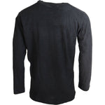 Dsquared² Black Cotton Linen Long Sleeves Pullover Sweater Dsquared² Dark Slate Gray